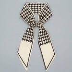 POLKA DOT PATTERN SILK HEAD SCARVES