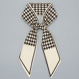 POLKA DOT PATTERN SILK HEAD SCARVES