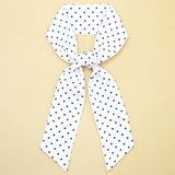 POLKA DOT PATTERN SILK HEAD SCARVES