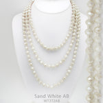 Knotted Crystal Bead Necklace