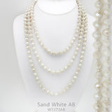 Knotted Crystal Bead Necklace