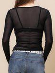 Sheer Mesh Top
