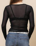 Sheer Mesh Top