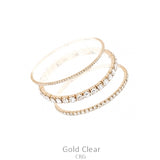 Rhinestone Wire Bangle Bracelet