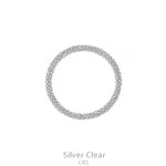 CRYSTAL AVENUE Rhinestone Tube Bangle