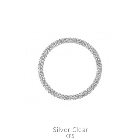 CRYSTAL AVENUE Rhinestone Tube Bangle