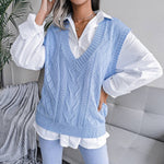 Ladies Sleeveless V-Neck Sweater Vest