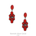 Western Color Stone Metal Earring