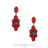 Western Color Stone Metal Earring