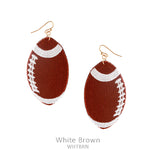 Fabric Football Earring