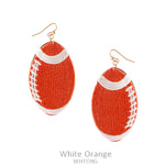 Fabric Football Earring