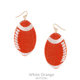 Fabric Football Earring
