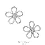 Rhinestone Flower Post Earring