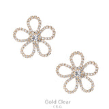 Rhinestone Flower Post Earring
