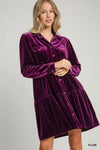 THE PLUM VELVET DRESS
