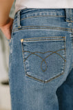 Bella High Waist Soft Barrel Stitch Thru Pocket