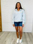 Bonbon Delight Half Zip Pullover in Grey