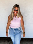 PREORDER: Summer Bianca Striped Ribbed Tank