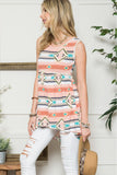 CURVY AZTEC BABYDOLL TOP