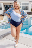 Dominica Color Block Asymmetrical Swimsuit