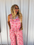 PREORDER: Cassidy Floral Boho Overalls in Two Prints