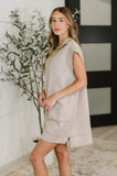 Easy Hustle High Neck Dress in Ash Mocha
