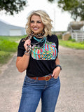 CALLIE ANN STELTER TRIO OF PUMPKINS TEE