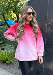 LUXURY CORDED CREW SWEATSHIRT
