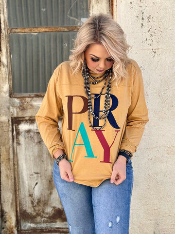Texas True Pray Long Sleeve Tee