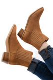 Leonor Suede Ankle Boot in Tan