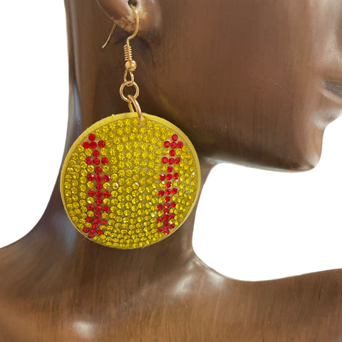 SOFTBALL EARRINGS