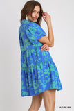 THE FLORAL AZURE DRESS