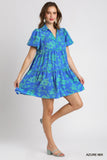 THE FLORAL AZURE DRESS