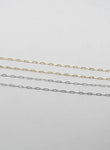 PREORDER: Mini Paperclip Chain Necklace in Silver