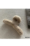 FAUX FUR HAIR CLAW CLIP