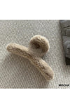 FAUX FUR HAIR CLAW CLIP