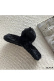 FAUX FUR HAIR CLAW CLIP