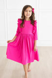 MILA & ROSE 3/4 Ruffle Twirl Dress