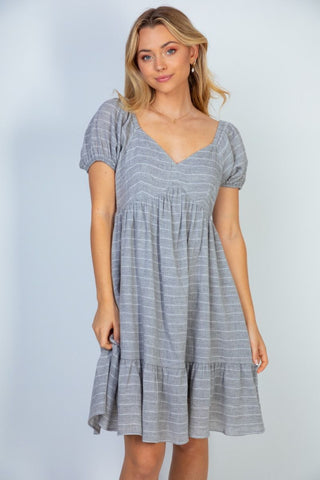 RUFFLED AND READY DRESS