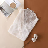 SEMI SHEER MESH LACE TOP