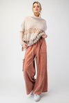 EASEL MINERAL WASHED TERRY KNIT PANTS