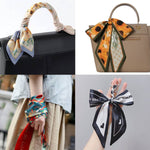 POLKA DOT PATTERN SILK HEAD SCARVES