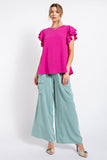 CURVY CHIC WOVEN TOP