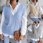 Ladies Sleeveless V-Neck Sweater Vest