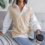Ladies Sleeveless V-Neck Sweater Vest