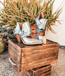 Fiona Ankle Boot in Silver