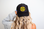 You're Killin Me Smalls Softball DTF Printed Black Foam Trucker Hat