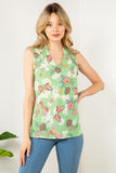 GREEN BUTTERFLY TOP