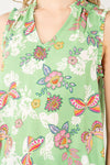 GREEN BUTTERFLY TOP