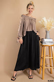 BLACK MAXI SKIRT